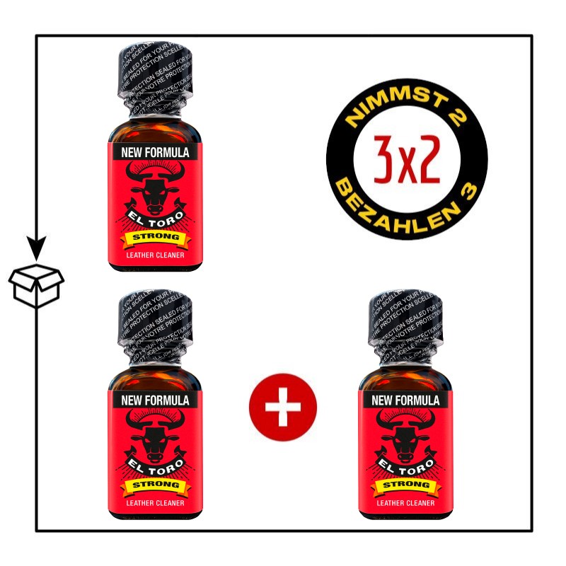 PACK 3 POPPERS EL TORO  24ML